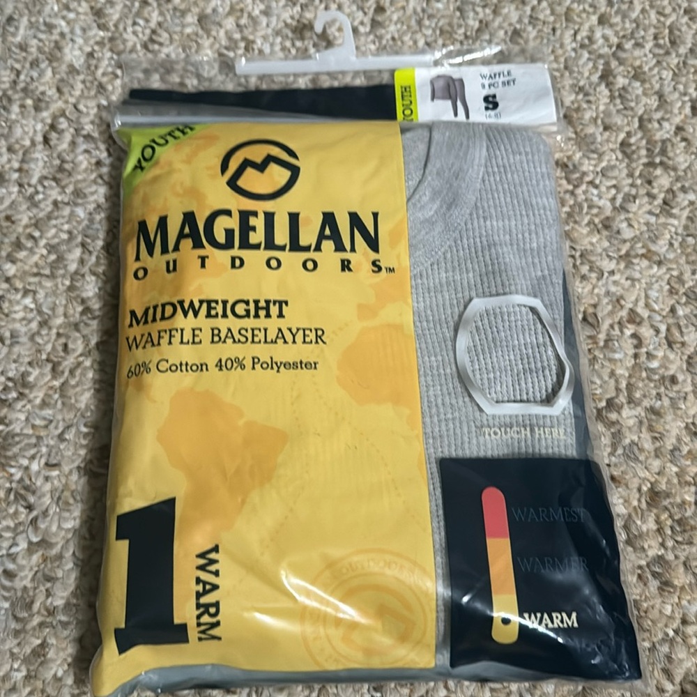 NWT Magellan Midweight Waffle Baselayer 1 warm Kids Small